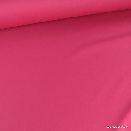 Tissu gabardine de coton coloris Rose Pourpre - oeko tex