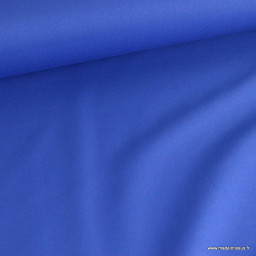 Tissu gabardine de coton coloris bleu Cobalt- oeko tex