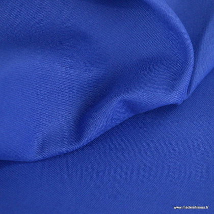 Tissu gabardine de coton coloris bleu Cobalt- oeko tex