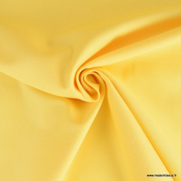Tissu gabardine de coton coloris Jaune - oeko tex