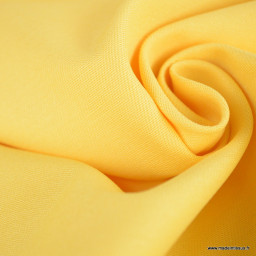 Tissu gabardine de coton coloris Jaune - oeko tex