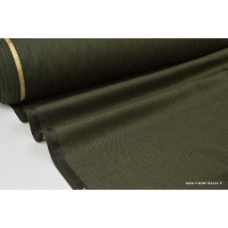 Tissu gabardine costume et confection kaki