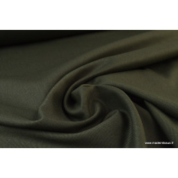 Tissu gabardine costume et confection kaki