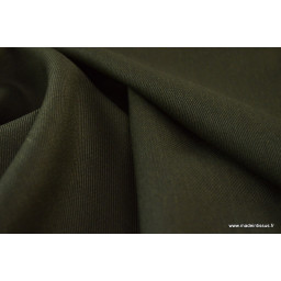 Tissu gabardine costume et confection kaki