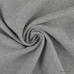 1 coupon de 155 cm Tissu Lainage Wooly upcyclé gris souris