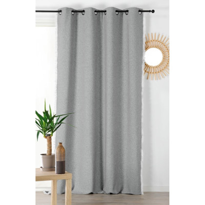 1 coupon de 155 cm Tissu Lainage Wooly upcyclé gris souris