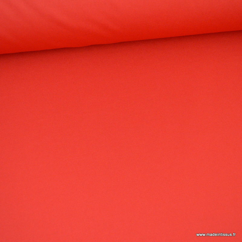 Polyester Rouge Wallet France Maille jersey interlock polyester rouge