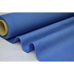 Véritable tissu gabardine bleu jean  x50cm