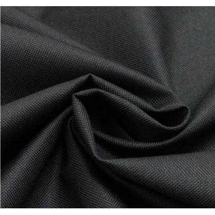 Tissu extérieur imperméable noir envers PVC