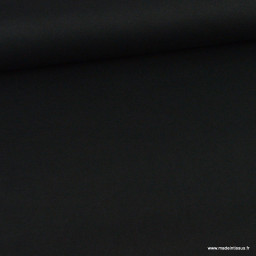 1 coupon de 116 cm  Tissu maille tricot coloris noir