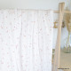 Tissu Double gaze motif coeurs roses pâle fond blanc - OEKO TEX
