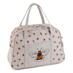 Sac de transport pour machine à coudre - Motif abeilles brodées