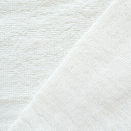 Tissu micro éponge de bambou Blanc - oeko tex