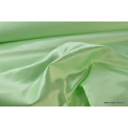 Satin doupion duchesse polyester vert nil x50cm