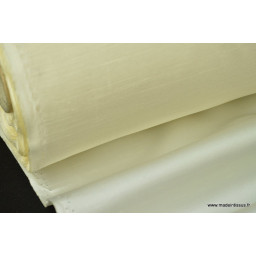 Satin doupion duchesse polyester ivoire x50cm