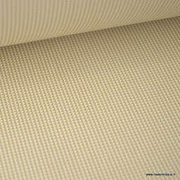 Tissu extérieur polypro fantaisie Blanc & Beige