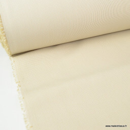 Tissu extérieur polypro fantaisie Blanc & Beige
