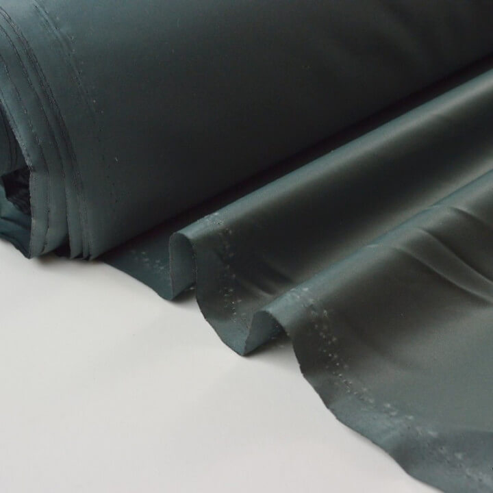 1 coupon de 50 cm Tissu leger imperméable étanche polyester enduit acrylique anthracite