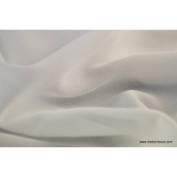 Crepe georgette polyester naturel x50cm