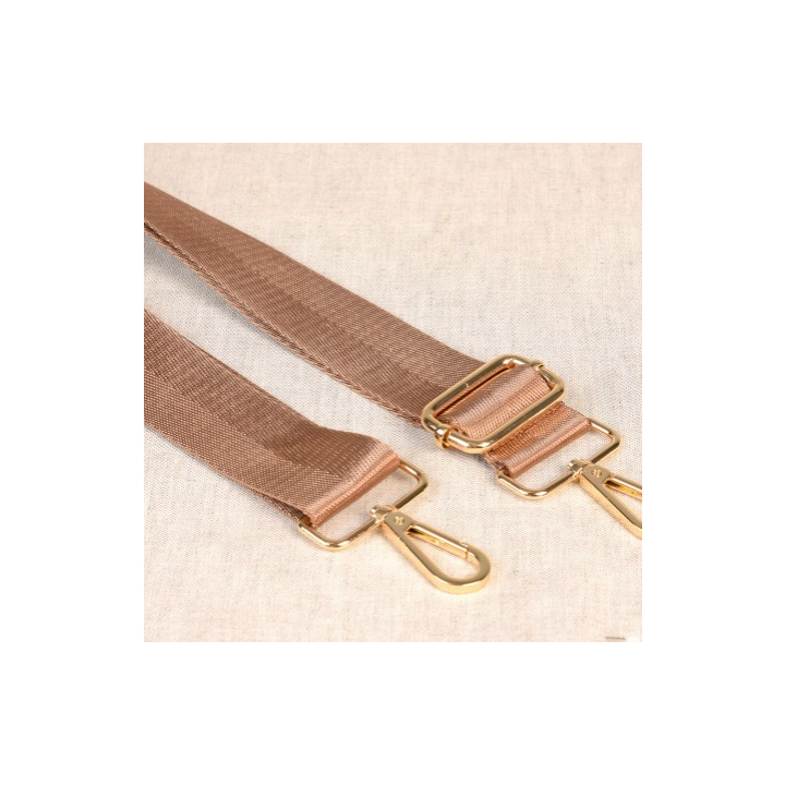 Bandoulière Sangle bicolore 40mm - Beige