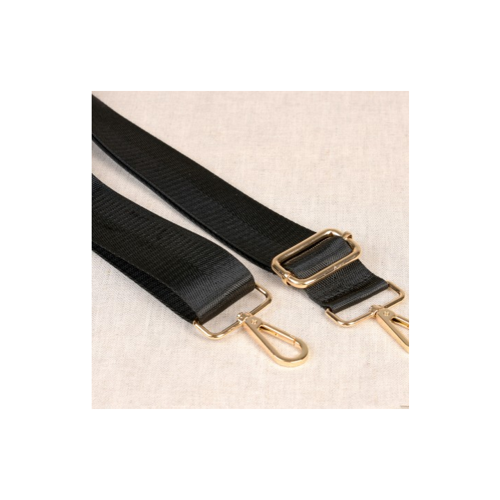 Bandoulière Sangle bicolore 40mm - Noir