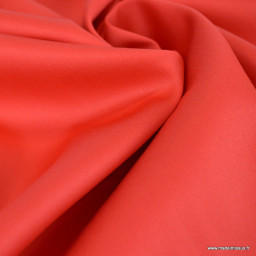 Tissu Satin de coton - Rouge