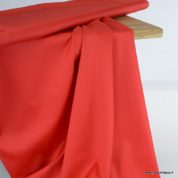 Tissu Satin de coton - Rouge