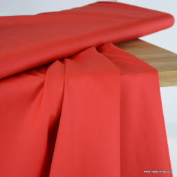 Tissu Satin de coton - Rouge