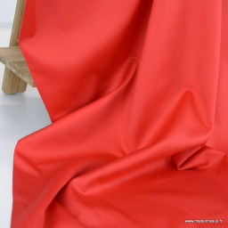 Tissu Satin de coton - Rouge
