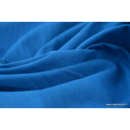 Tissu cretonne coton Bleu Petrole  par 50cm