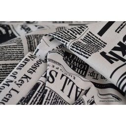 Cretonne coton imprimé Journal x50cm