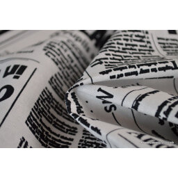 Cretonne coton imprimé Journal x50cm