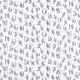 Tissu cretonne Effet broderie lettres Alphabétiques grises fond blanc - oeko tex