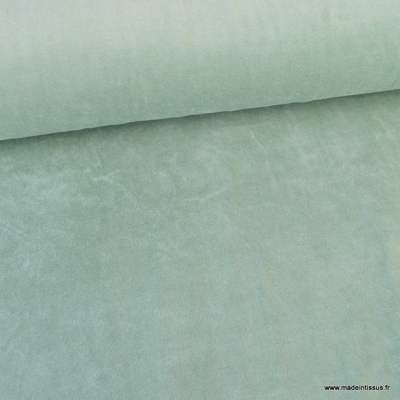 Tissu Velours Ras Pyjamas Nicky Vert C ladon