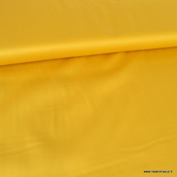 Tissu Satin de coton - jaune moutarde