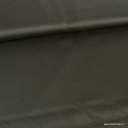 Tissu Satin de coton - kaki foncé