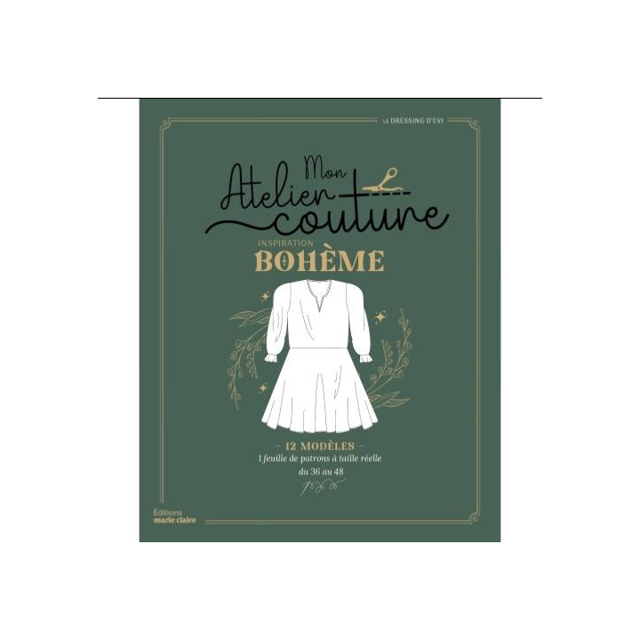 MON ATELIER COUTURE - INSPIRATION BOHEME - 12 MODELES