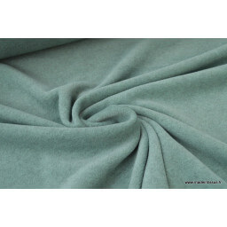 Tissu Polaire Made in France haut de gamme VERT MENTHE x50cm