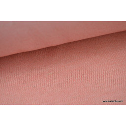Sergé rustique coton lin rouge  x50cm