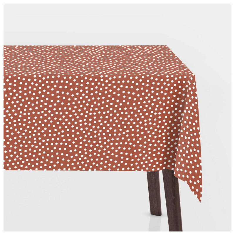 Tunique à Pois Taille 54 Couleur Brique - Polyester/viscose Neuve Sans étiquette