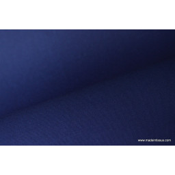 Tissu gabardine imperméable polyester coton marine