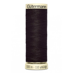 Bobine de Fil pour tout coudre Gutermann 100 m - N°682 marron foncé