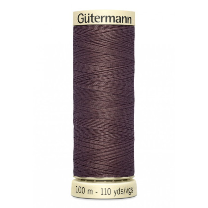 Bobine de Fil pour tout coudre Gutermann 100 m - N°423 chocolat