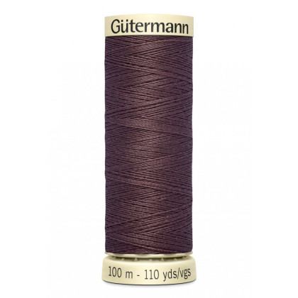 Bobine de Fil pour tout coudre Gutermann 100 m - N°883 marron chaud