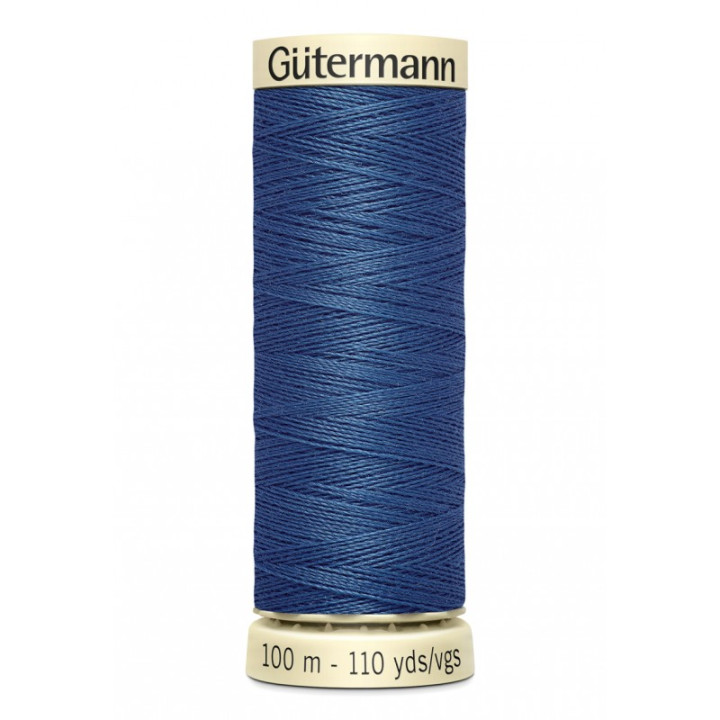 Bobine de Fil pour tout coudre Gutermann 100 m - N°786 bleu