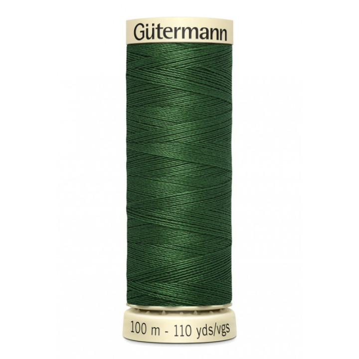 Bobine de Fil pour tout coudre Gutermann 100 m - N°639 vert