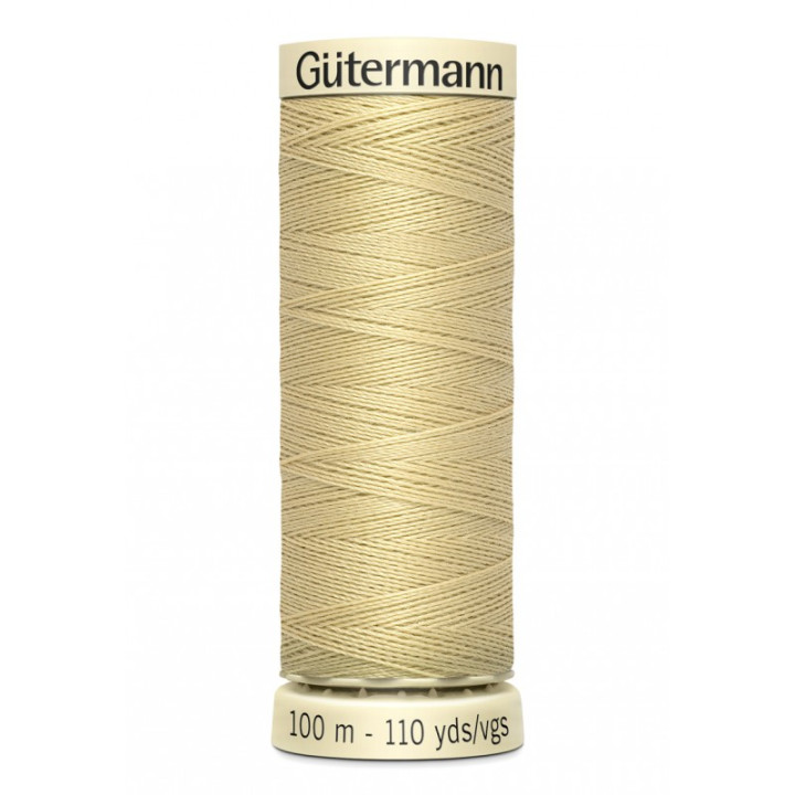 Bobine de Fil pour tout coudre Gutermann 100 m - N°249 beige