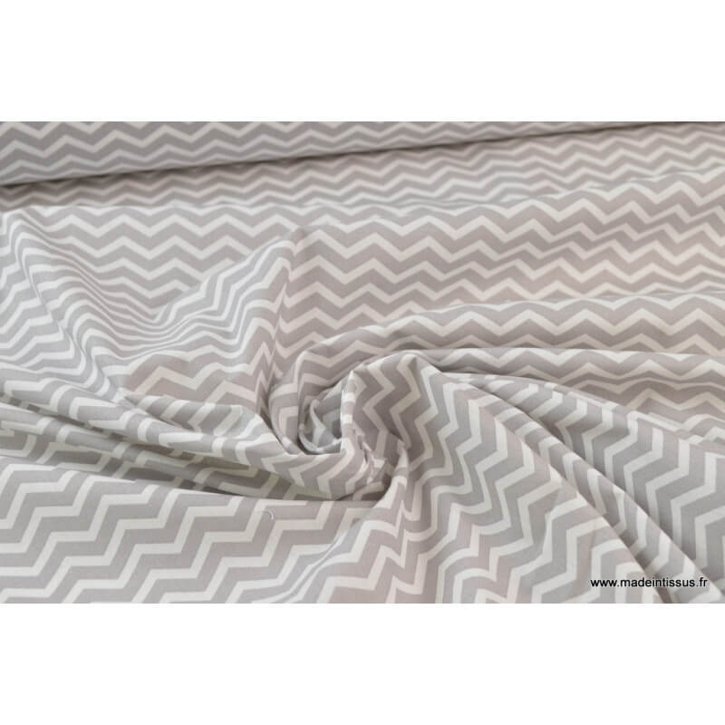 Tissu Coton Gris Oeko-Tex au Mètre pour la confection d'Accessoires et de  Vêtements