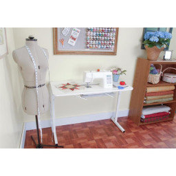 Table de couture pliante - Blanche