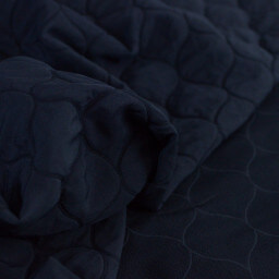 Tissu matelassé losange Silvio coloris bleu marine